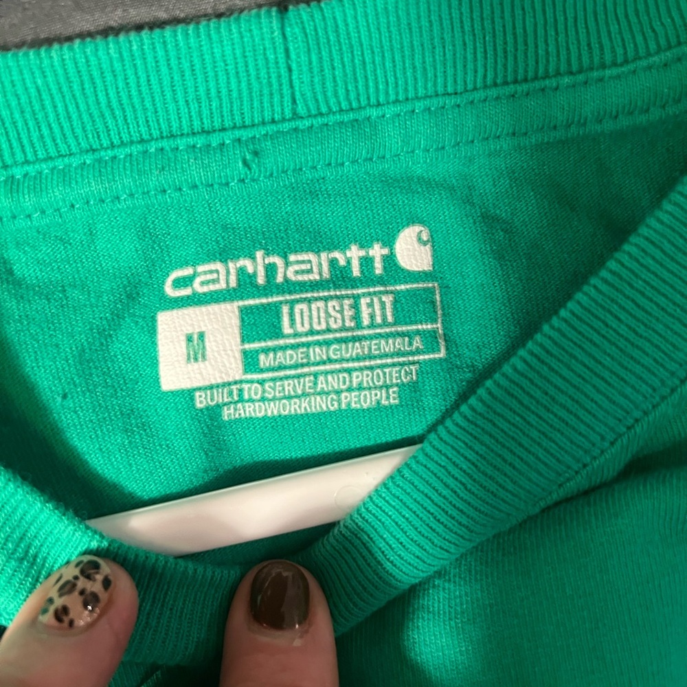 Carhartt Emerald Green Tee with Pocket - Picture 4 of 4